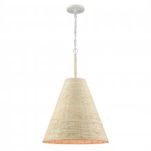 ELK Home 32456/1 - Abaca 17'' Wide 1-Light Pendant - Textured White