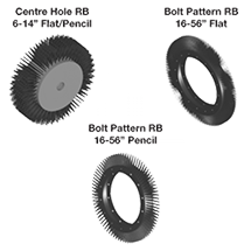 BRUSH, WIRE ASSY'S, "C", 10" RB