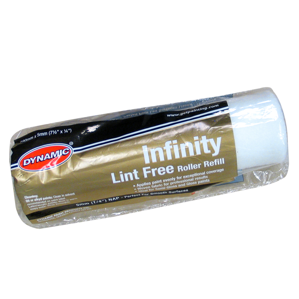 PAINT ROLLER REFILL, DYNAMIC INFINITY LINT FREE 5MM (20/CS) (7.5")