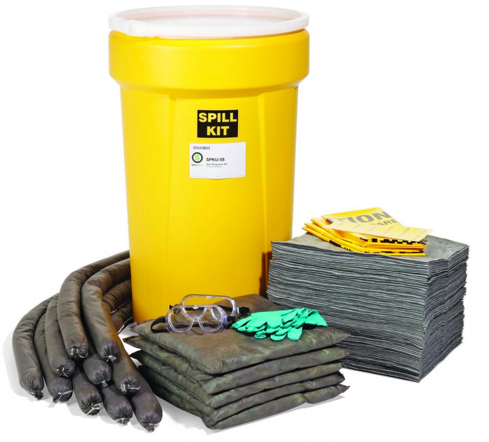 SPILL KIT, SPILLTECH, UNIVERSAL, YELLOW (55 GAL)