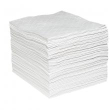 Spilltech WPB100H - SPILL PADS, OIL ONLY, (WHL100), WHITE POLYPROPYLENE, HD, 15" X 19" (100 PADS/BAL