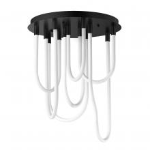 ET2 E24987-BK - Soleil-Flush Mount Chandelier