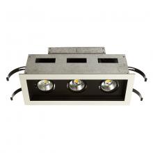 WAC Integrator Tier 1 MT-3LD311R-F927-BK - Mini Multiple LED Three Light Remodel Housing with Trim and Light Engine