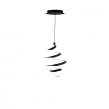 WAC Integrator Tier 1 PD-19408-40-BK - Whirl Mini Pendant Light