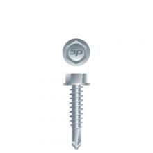 Intercorp H14167 - Strong-Point Unslotted Indented Hex Washer Head w/Locking Serrations, Zinc Plate