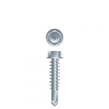 Intercorp H1624 - Strong-Point Unslotted Indented Hex Washer Head w/Locking Serrations, Zinc Plate