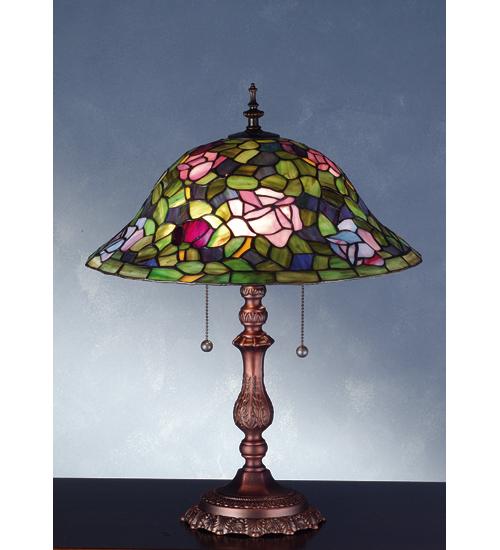 19"H Tiffany Rosebush Table Lamp