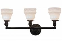 Meyda White 146102 - 26"W Revival Garland 3 LT Vanity Light