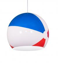 Meyda White 211848 - 18" Wide Beach Ball Pendant