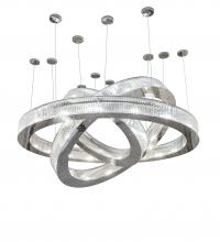 Meyda White 222595 - 90" Wide Beckam 3 Ring Chandelier