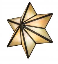 Meyda White 233309 - 11" Wide Star Wall Sconce