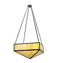 Meyda White 28673 - 30"Sq Mission Prime Inverted Pendant