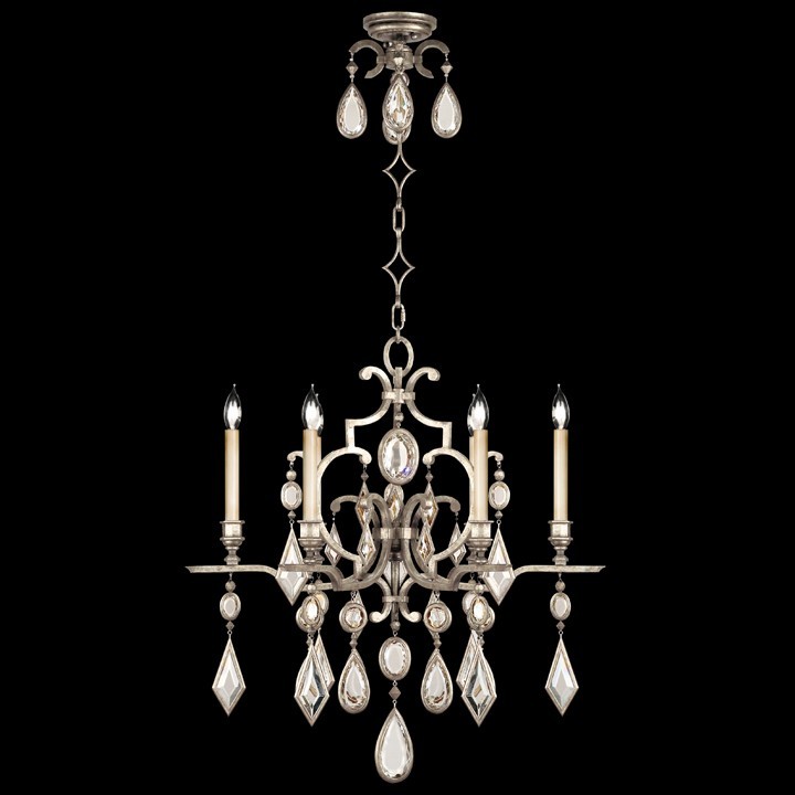 Encased Gems 29"W Round Chandelier