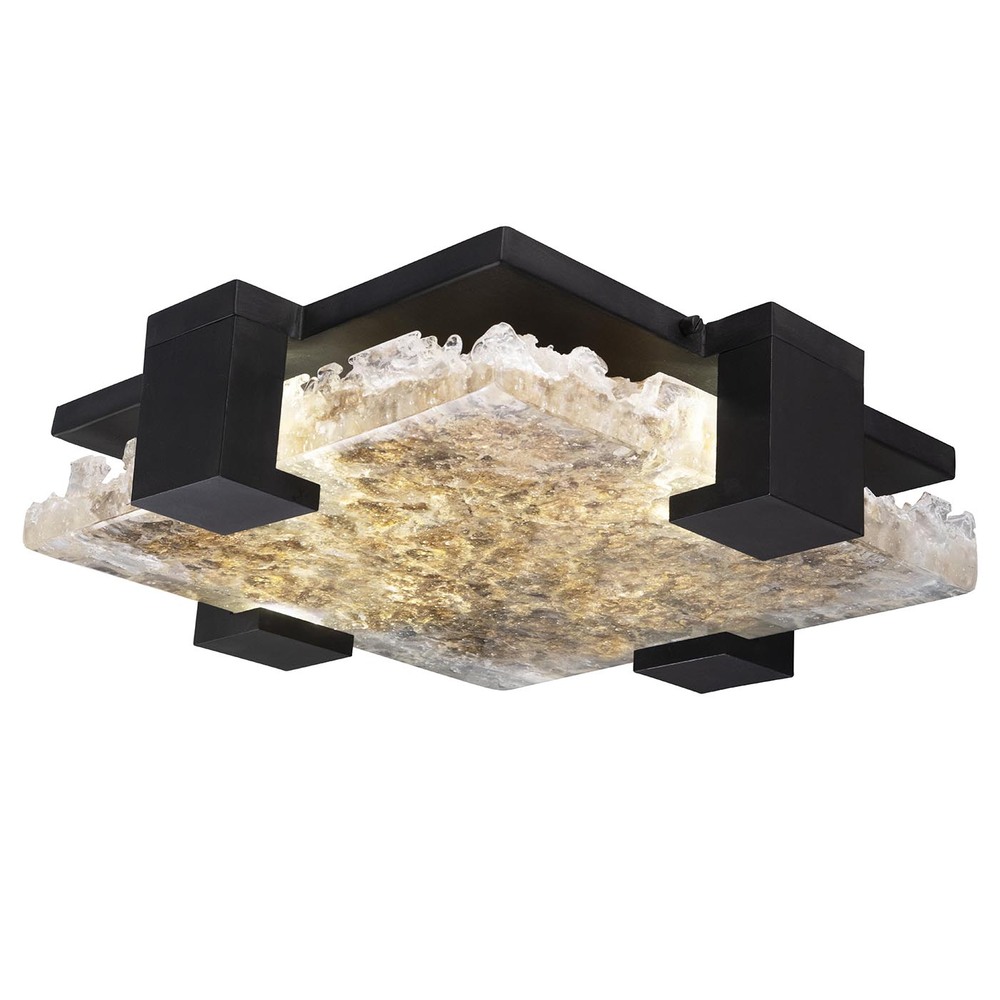 Terra 16.75"W Square Flush Mount